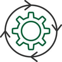 Iteration Line Two Color vector