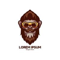 Funky Monkey Character Logo vector