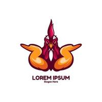 Chicken Wings Character Logo vector