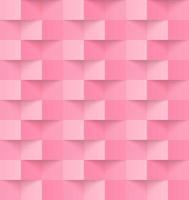 Pink seamless modern abstract geometric pattern, 3d paper art style that looks creased vector