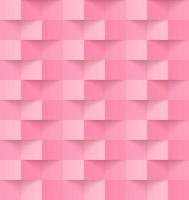 Pink seamless modern abstract geometric pattern, 3d paper art style that looks creased vector