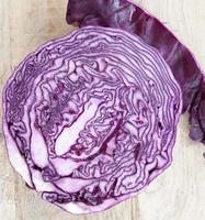 half-cut purple cabbage photo