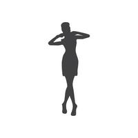 model girl icon vector