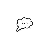 Speech bubble icon vector