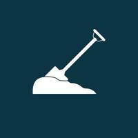 Shovel icon vector illustration template design