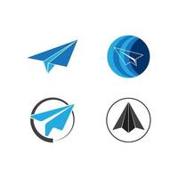 Paper plane icon vector illustration design template