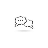 Speech bubble icon vector