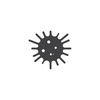 Bacteria microbes icon vector illustration design