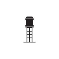 Water tower icon. vector