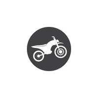 diseño de plantilla de ilustración de vector de icono de motocicleta.