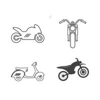 motorcycle Icon vector illustration template design.