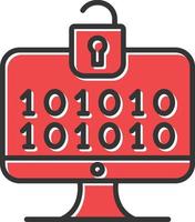 Decrypt Filled Retro vector