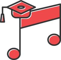 Music Education Filled Icon vector