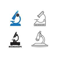 Microscope icon vector illustration design template