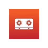 gas stove logo vector