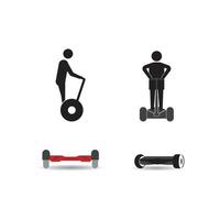 diseño de plantilla de ilustración de vector de icono de segway.