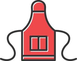 Apron Filled Retro vector