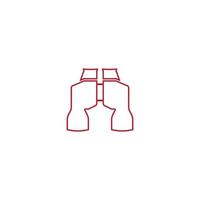 Binoculars icon vector illustration design template