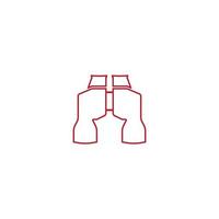 Binoculars icon vector illustration design template