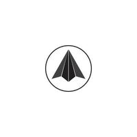 Paper plane icon vector illustration design template