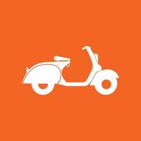 diseño de plantilla de ilustración de vector de logotipo de scooter.