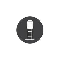 Water tower icon. vector