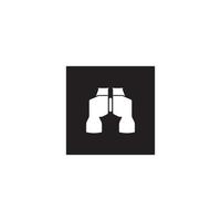 Binoculars icon vector illustration design template