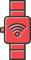 Smartwatch Filled Icon vector