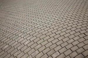 concrete tiles on the pedestrian path photo