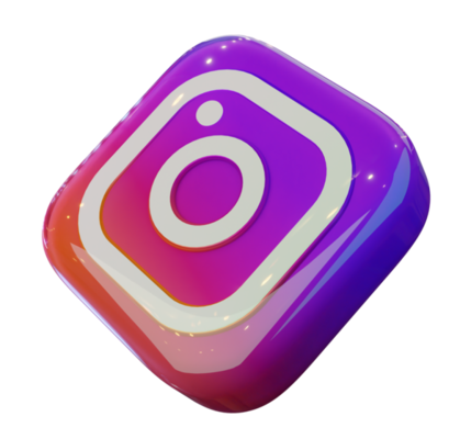 Glossy Instagram 3D Render Icon 9673703 PNG