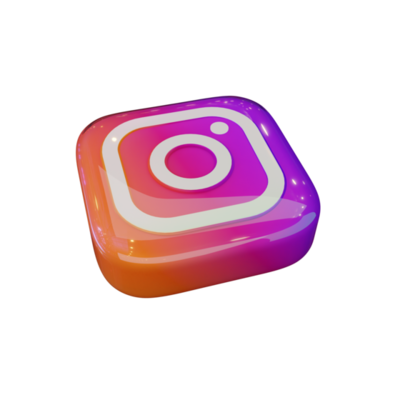 Glossy Instagram 3D Render Icon 9673703 PNG