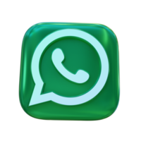 icona lucida di whatsapp 3d png