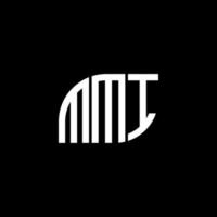 MMI letter logo design on black background. MMI creative initials letter logo concept. MMI letter design. vector