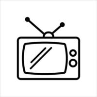 television icon vector design template simple and clean