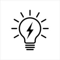 light bulb icon vector design template