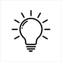 light bulb icon vector design template