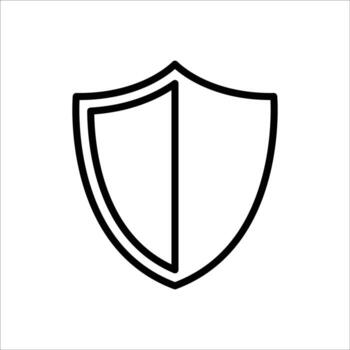 shield icon vector design template simple and clean