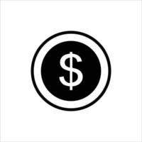 money - coin icon vector design template simple and clean