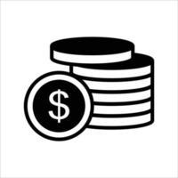 money - coin icon vector design template simple and clean