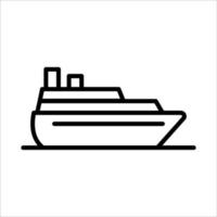 plantilla de diseño de vector de icono de barco