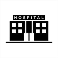 plantilla de diseño de vector de icono de edificio de hospital