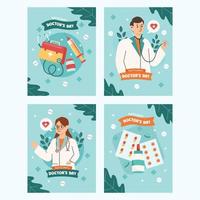 National Doctor Day Card Template vector