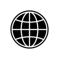 globe icon vector design template simple and clean
