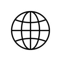 globe icon vector design template simple and clean