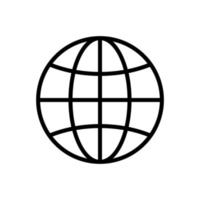 globe icon vector design template simple and clean