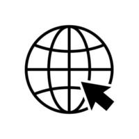 globe icon vector design template simple and clean