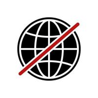 globe icon vector design template simple and clean