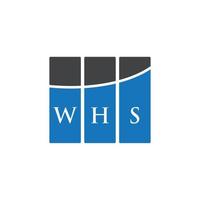 WHS letter logo design on WHITE background. WHS creative initials letter logo concept. WHS letter design. vector