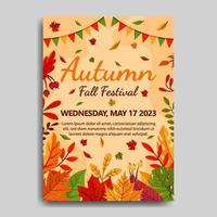 Fallen Leaves Poster vector