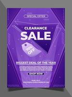 Clearance Sale Poster vector